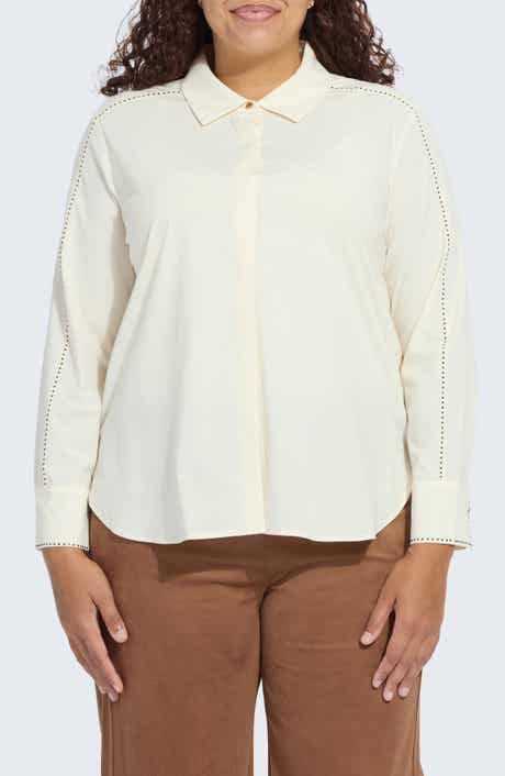 Lysse Rackel Embellished Button-Up Shirt