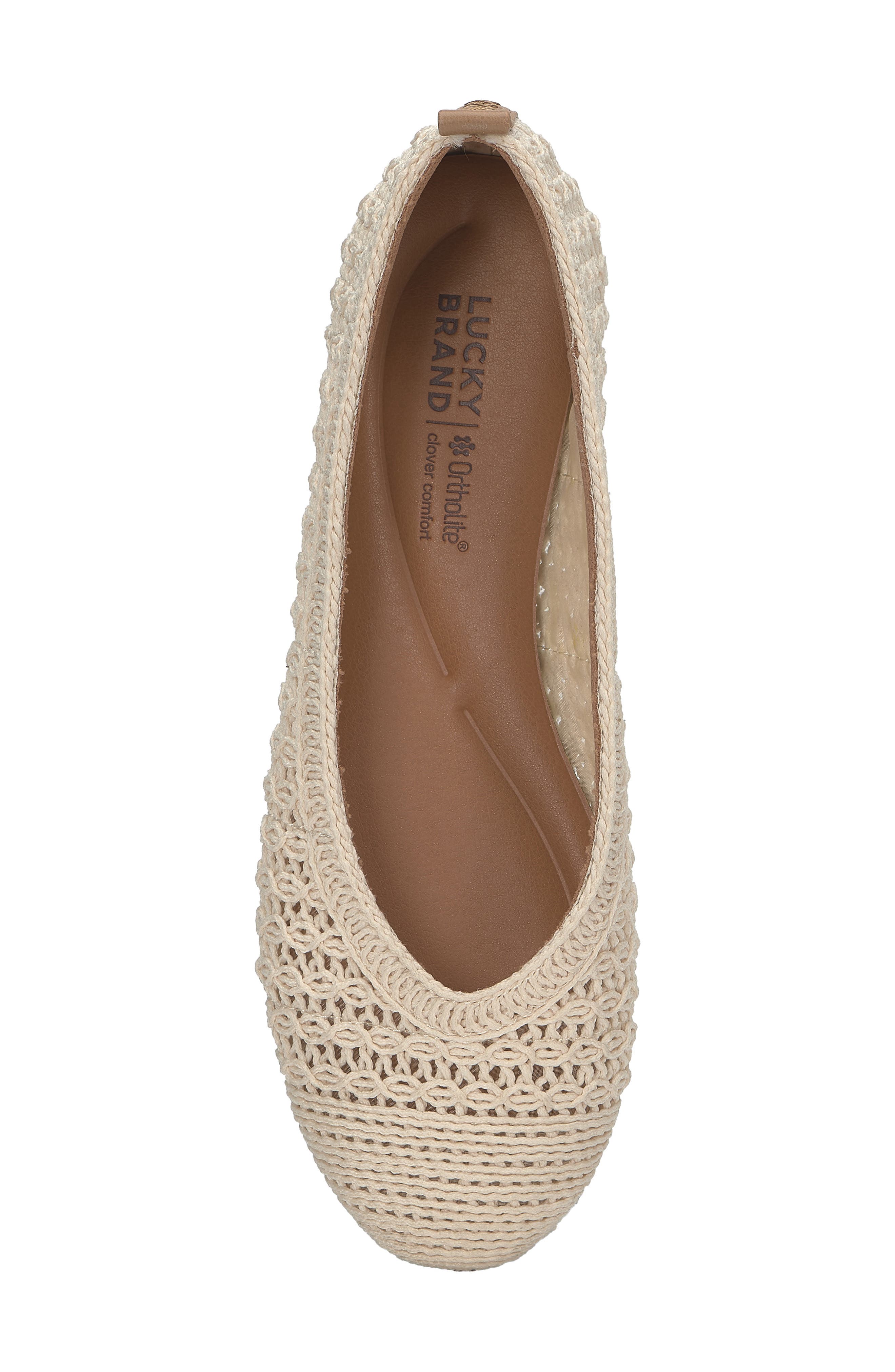 Lucky Brand Emmielu Woven Flat, Alternate, color, Natural As Swatch Tuscany