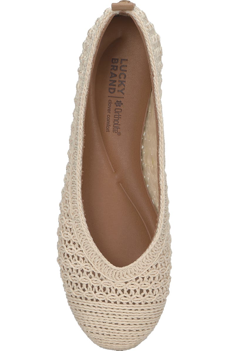 Lucky Brand Emmielu Woven Flat, Alternate, color, Natural As Swatch Tuscany