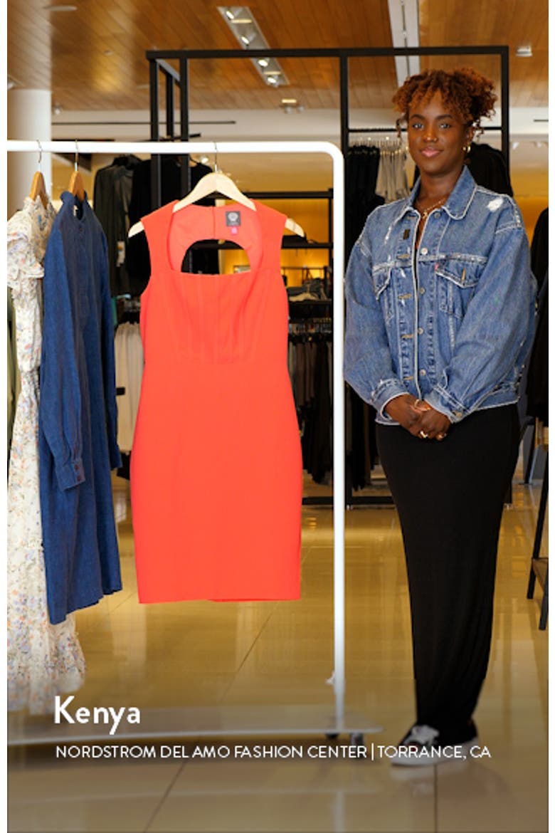 Signature Stretch Crepe Body-Con Dress video