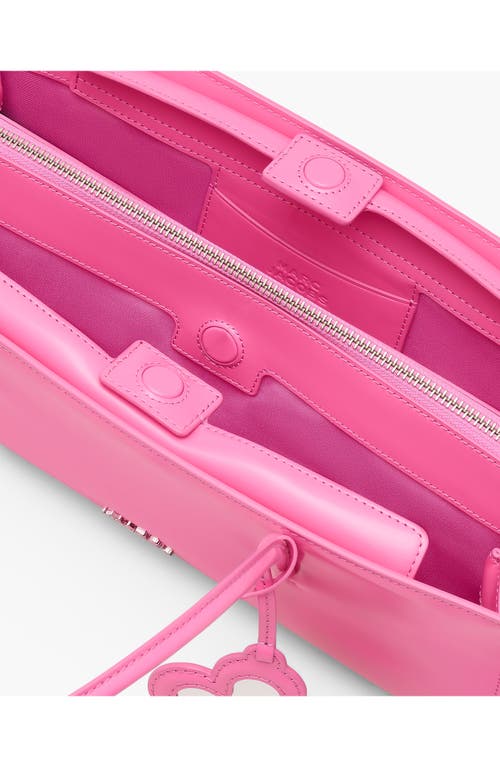 Marc Jacobs The Mirror Leather Satchel In Pink