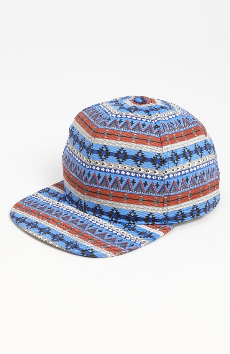 Topman Printed Snapback Hat, Main, color,