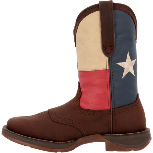 Durango Texas Flag Steel Toe Work Boot In Brown