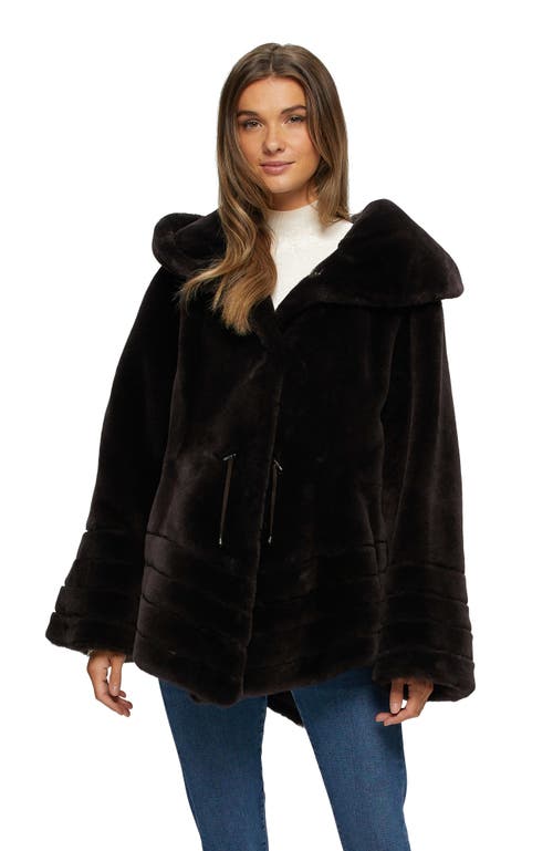 Gorski Shearling Lamb Jacket Reversible To Taffeta In Black