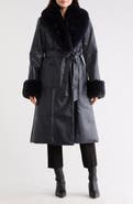 Hutch Stevie Faux Fur & Faux Leather Coat