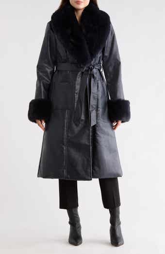 Hutch Stevie Faux Fur & Faux Leather Coat