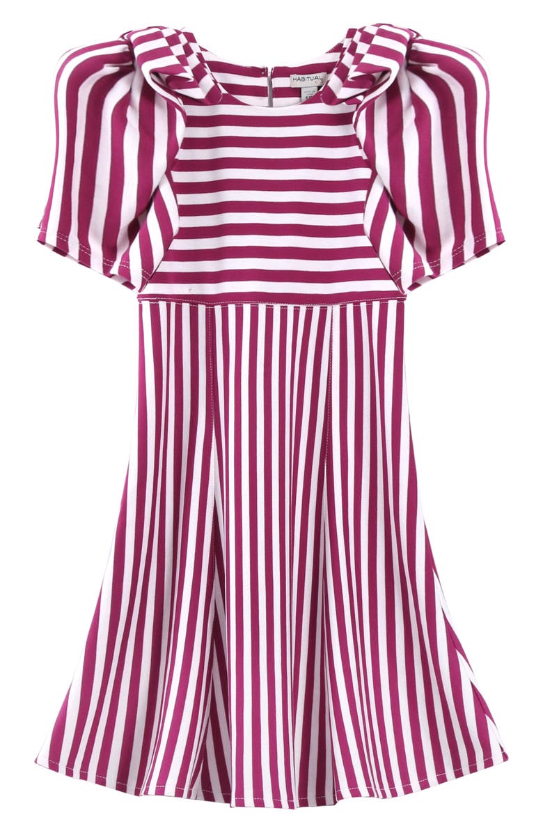 Habitual Kids Kids' Gathered Bow Dress, Main, color, 