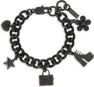 Marc Jacobs Mini Icon Pavé Charm Bracelet