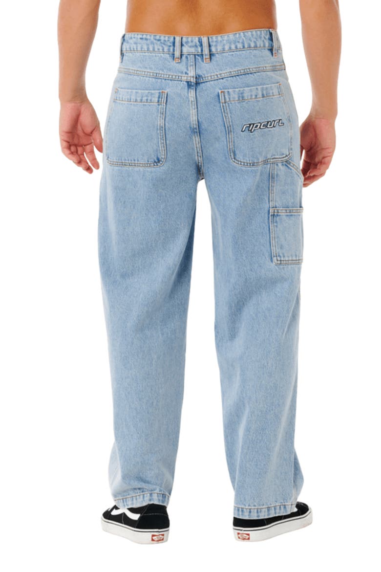 Nu Dose Loose Fit Carpenter Jeans, Alternate, color, WASHED BLUE