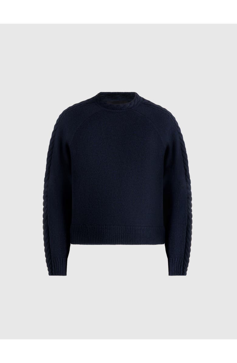 Manière De Voir Raymond Plait Detail Raglan Knit Jumper, Alternate, color, Navy