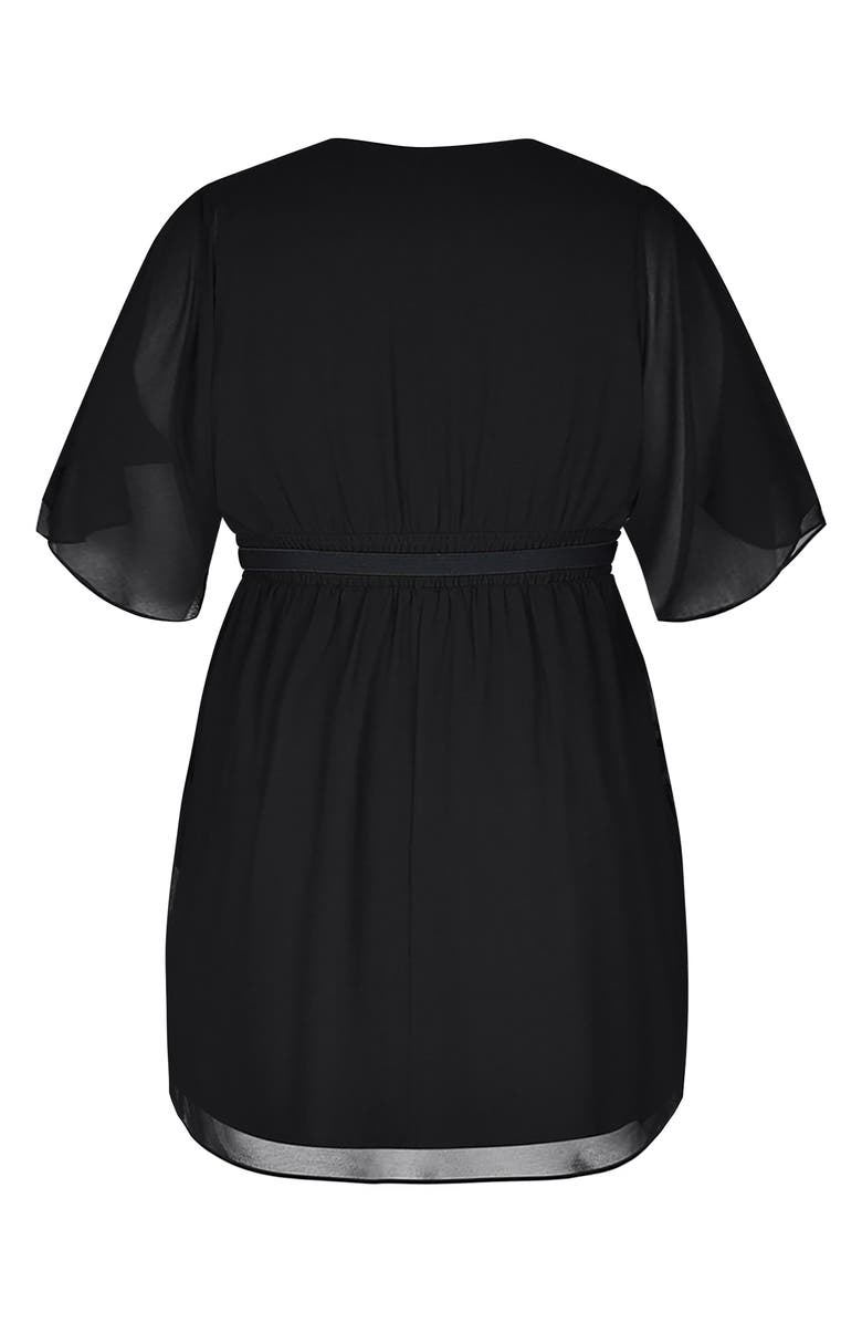 City Chic Wrap Front Dress, Alternate, color,