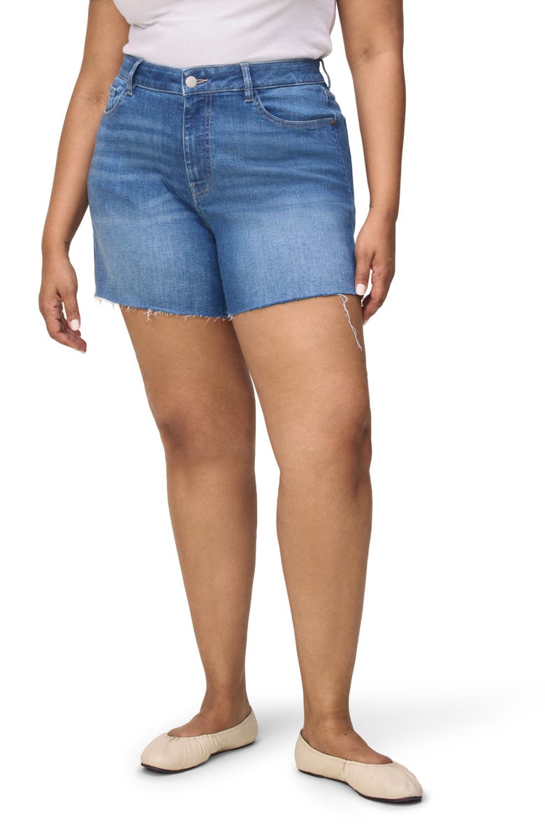 WARP+WEFT Stretch Denim Shorts, Main, color,