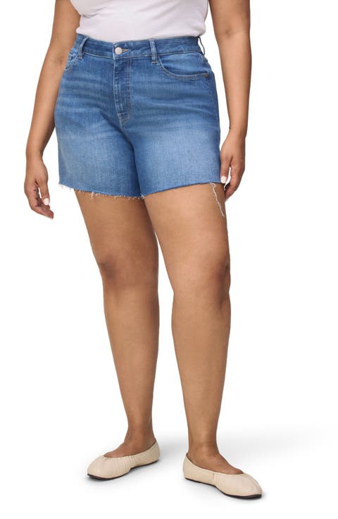 Stretch Denim Shorts (Watersong) (Plus)