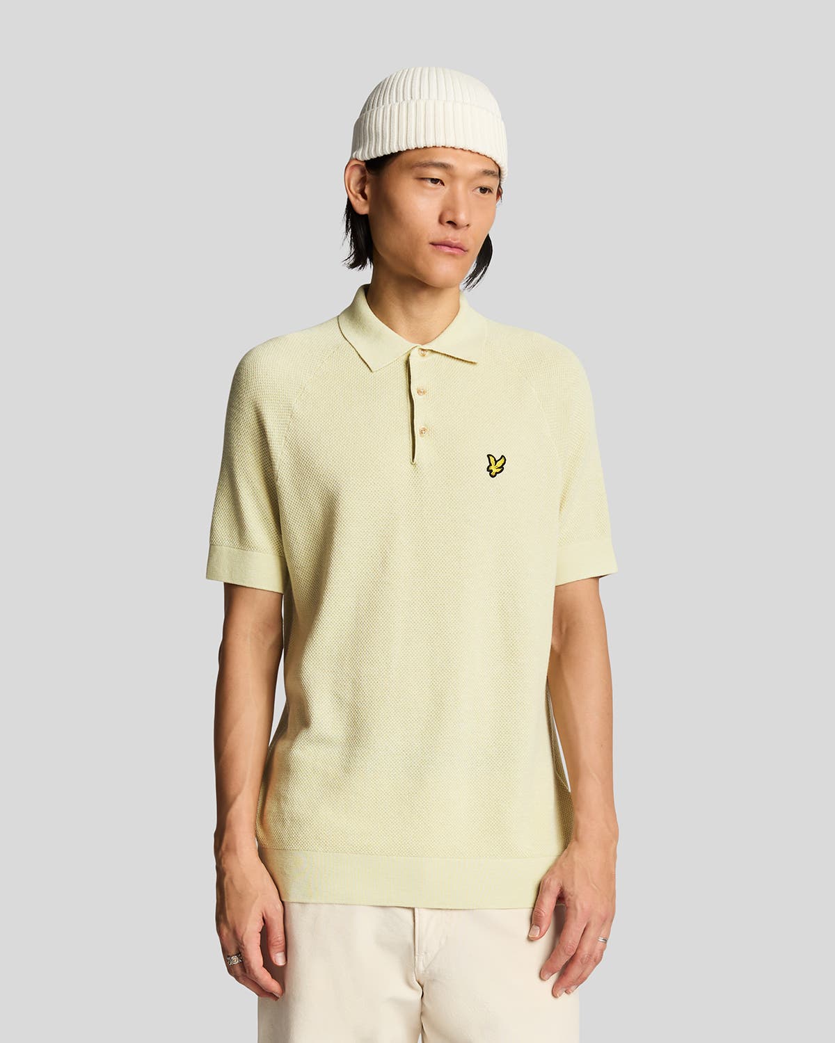 Linen Blend Knitted Polo - image 1