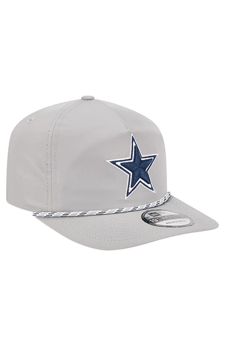New Era Men's New Era Gray Dallas Cowboys Rope 19TWENTY Hat, Alternate, color, Silver