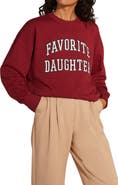 Favorite Daughter Collegiate Cotton Blend Sweatshirt