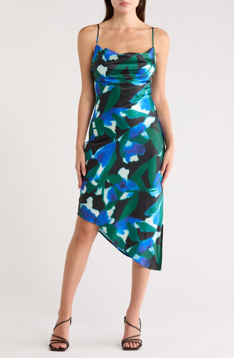 AREA STARS Alba Slip Dress, Main, color, Blue