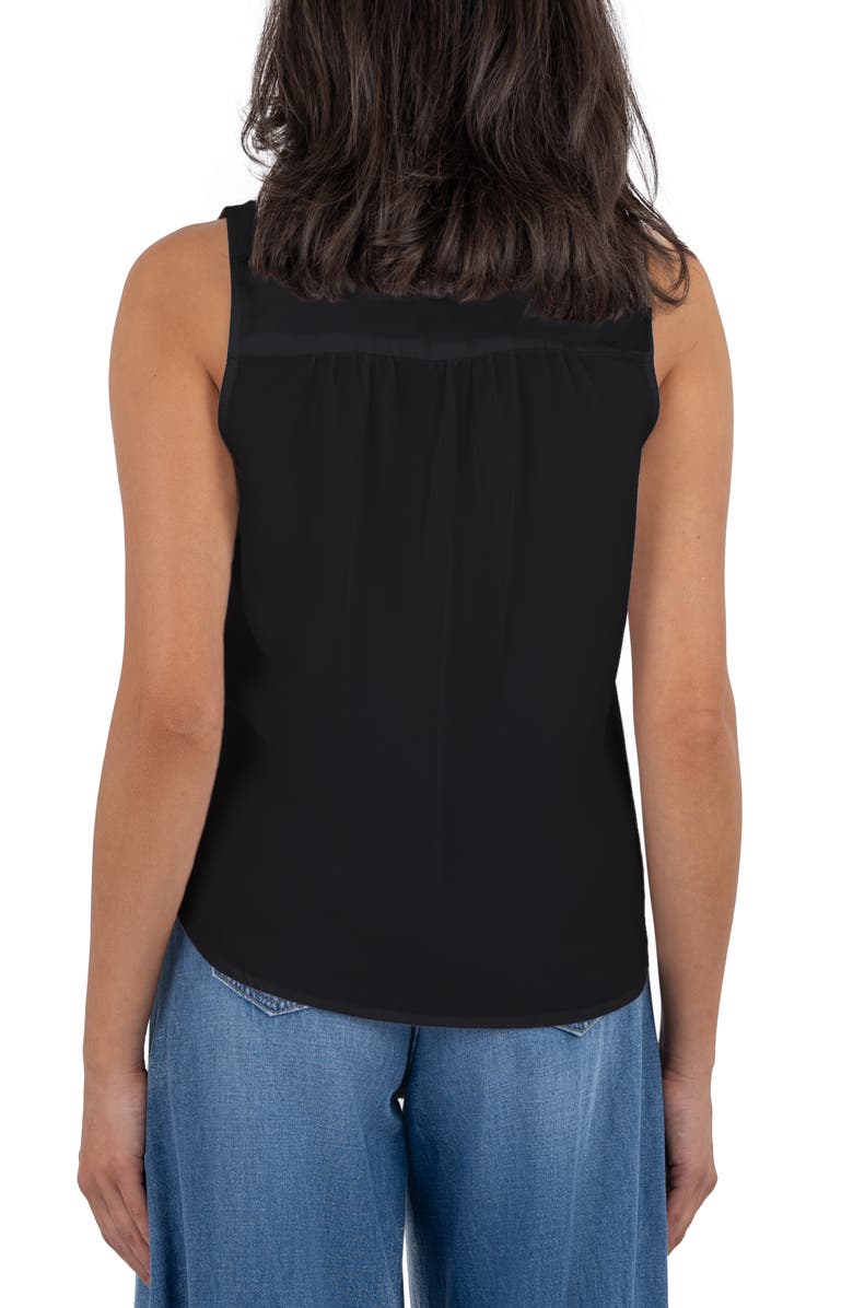 KUT from the Kloth Genessa Ruffle Front Sleeveless Top, Alternate, color, 
