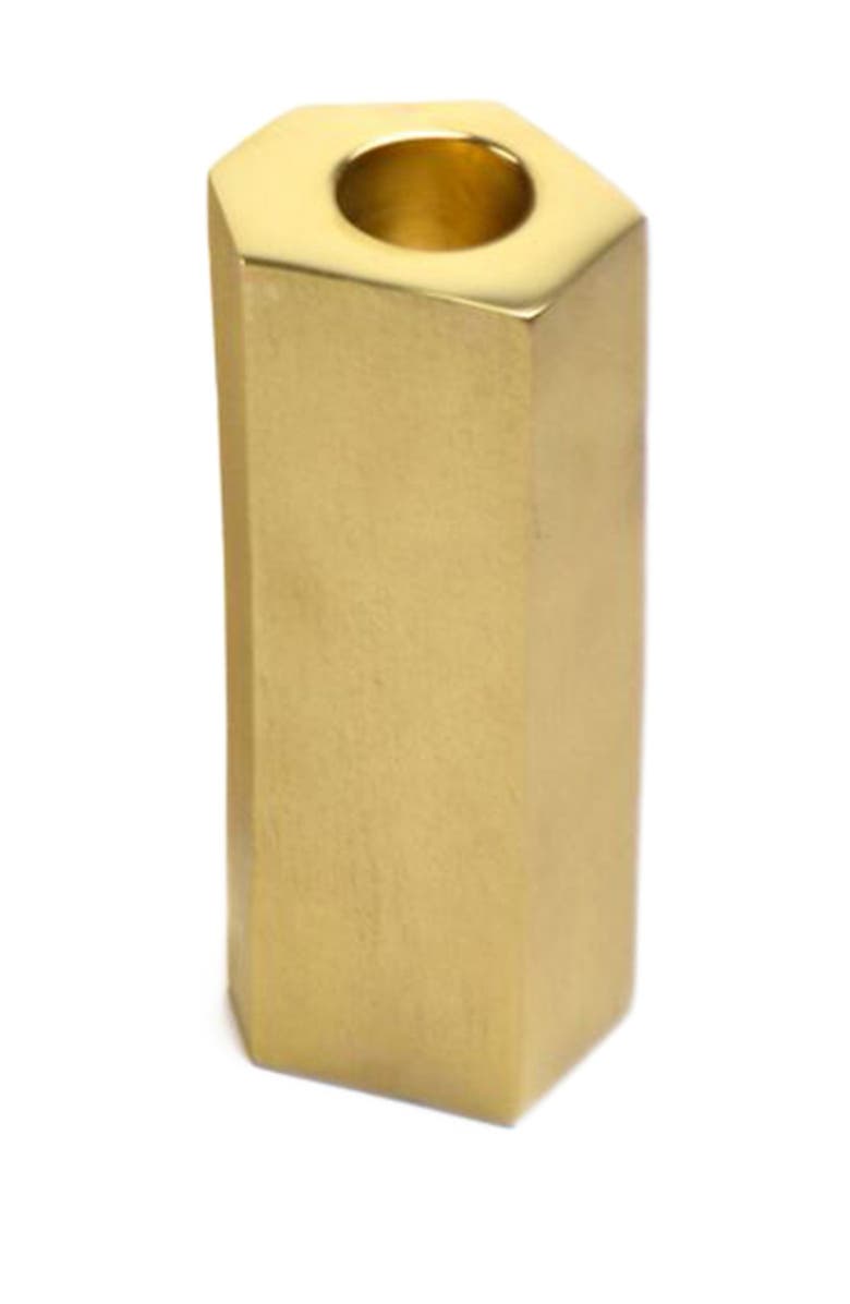 R16 HOME Tilted Hexagon Candleholder, Main, color, Matt/Shiny