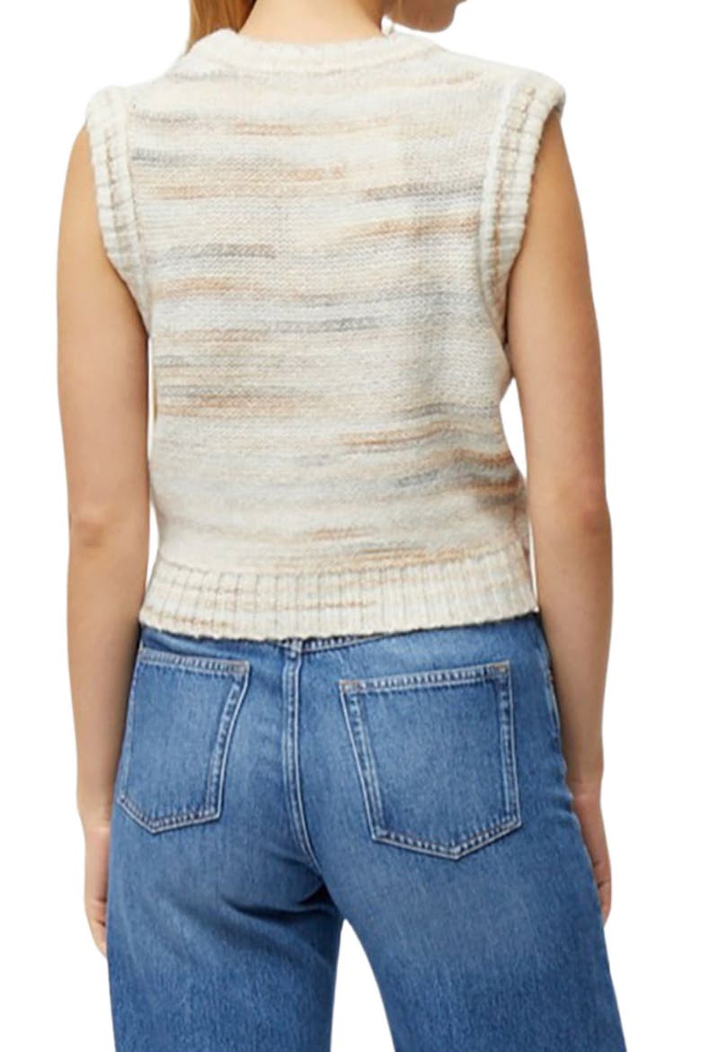 Maly Space Dye Sweater Vest, Alternate, color, OATMEAL MULTI