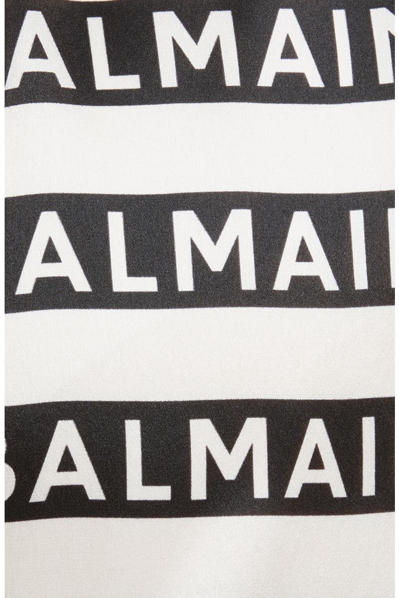 Logo Stripe Silk Cover-Up Shorts, Alternate, color, WHITE/ WHITE