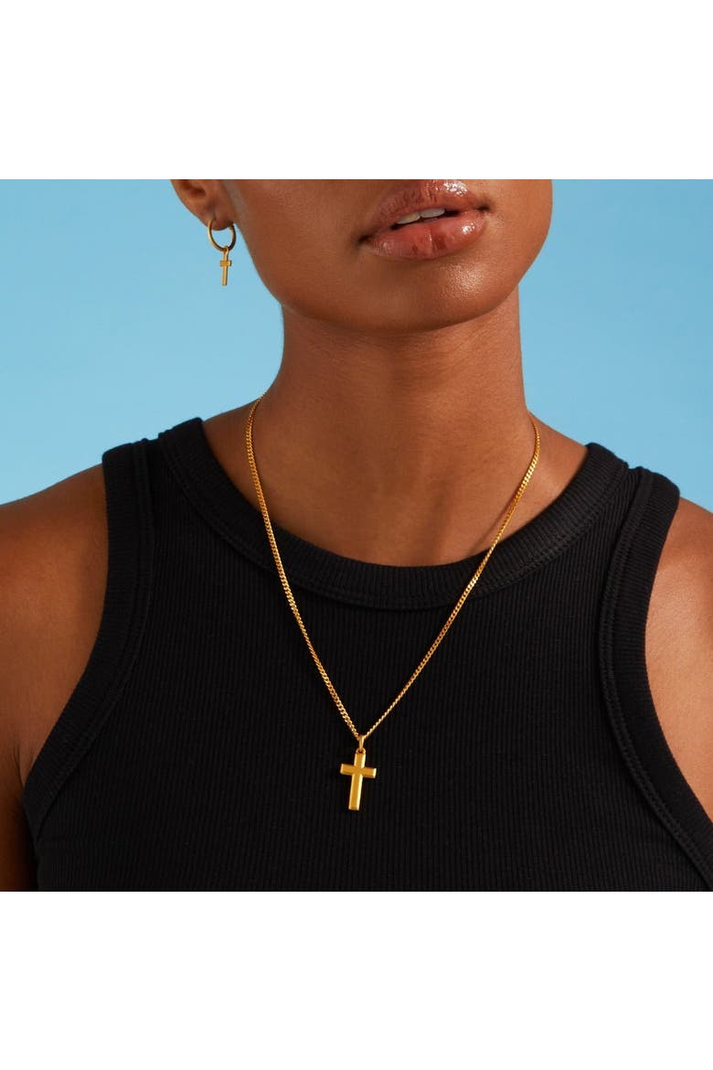Cross Pendant, Alternate, color, Silver