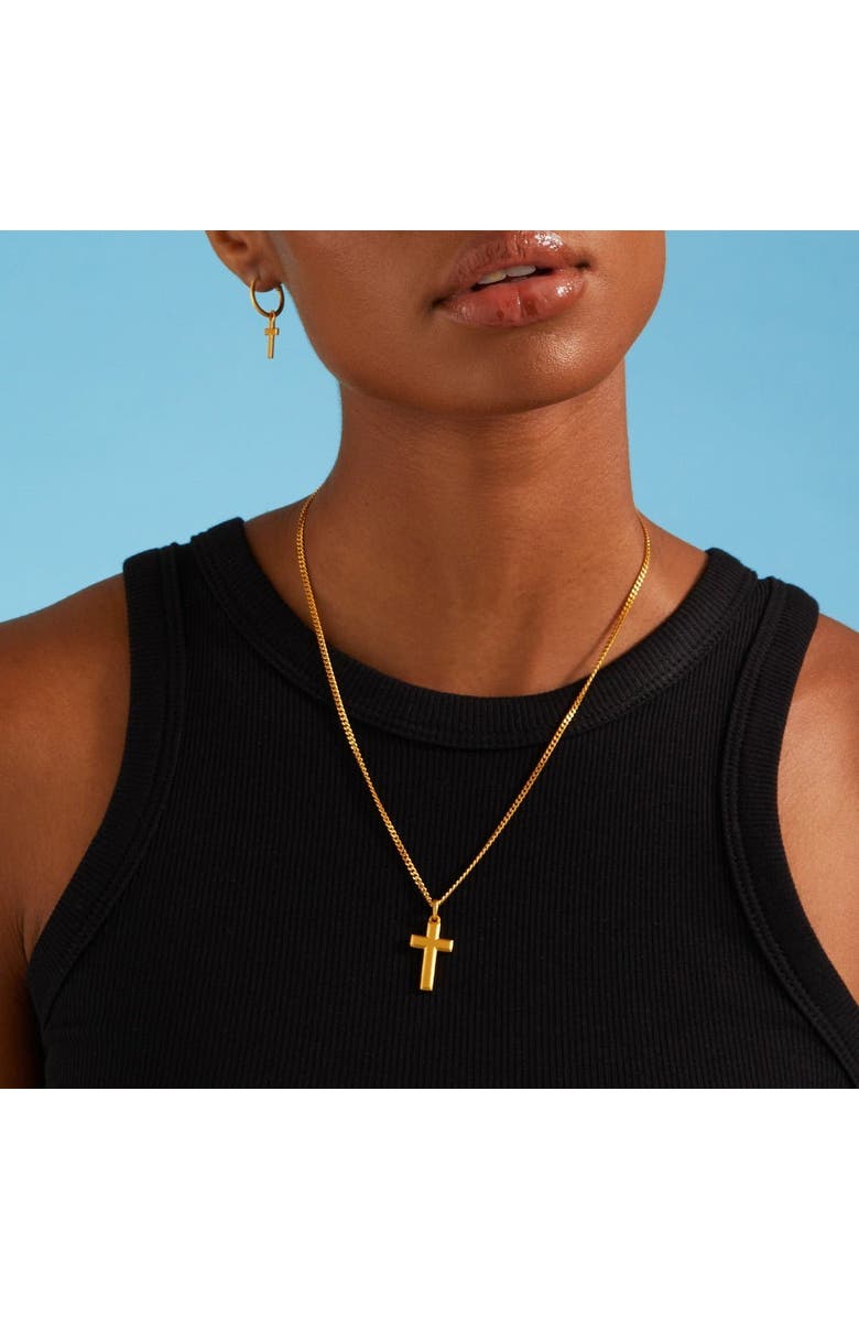 7879 Cross Pendant, Alternate, color, Silver