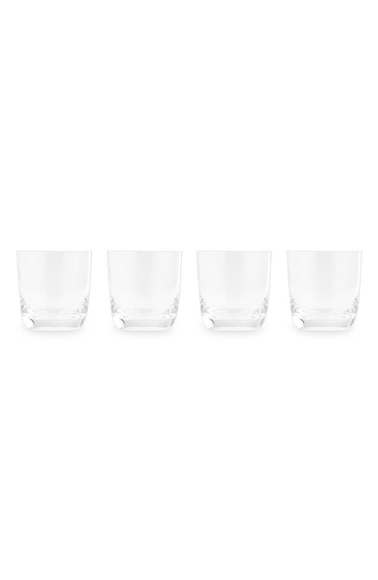 Nambé Taos Set of 4 Double Old Fashioned Glasses, Main, color, Clear