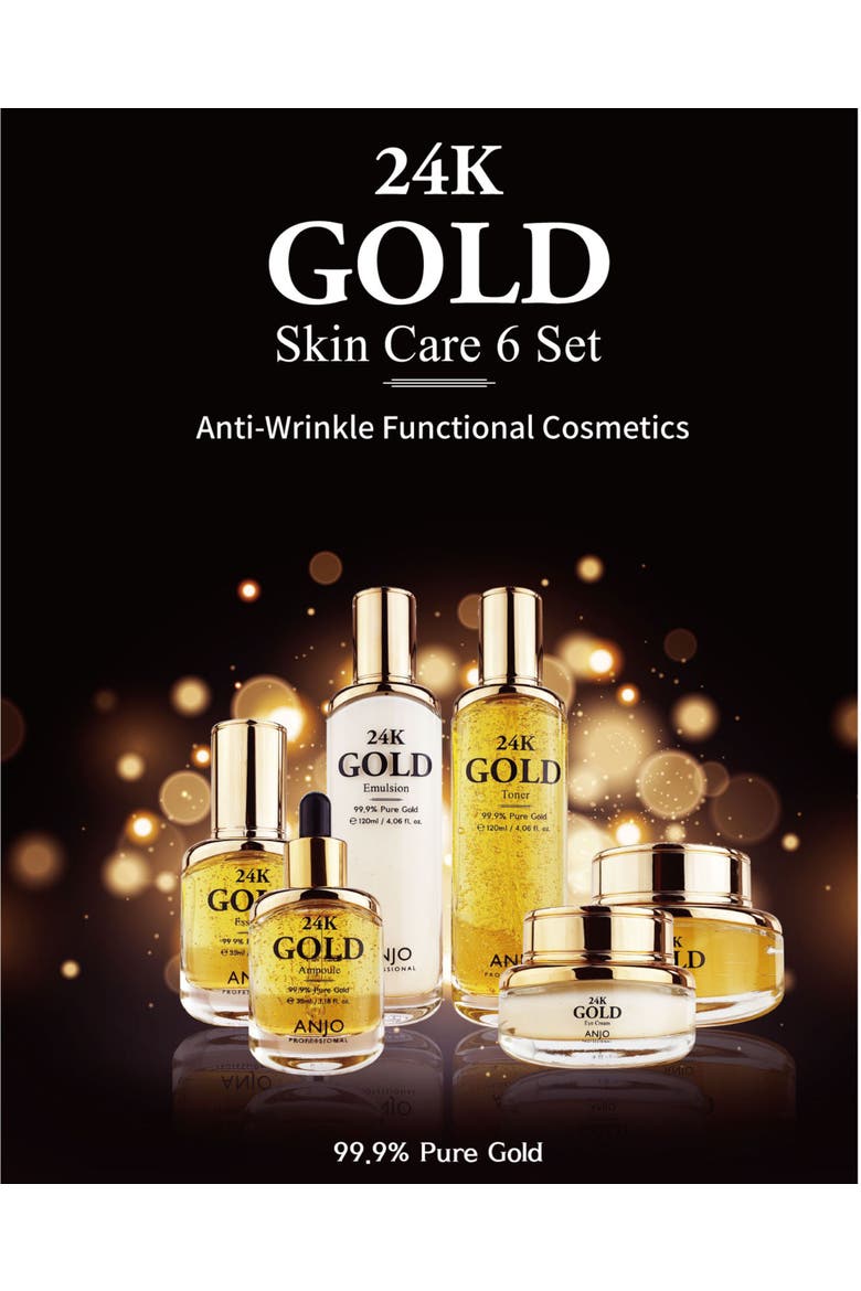 24K Gold Skin Care Set, Alternate, color, None