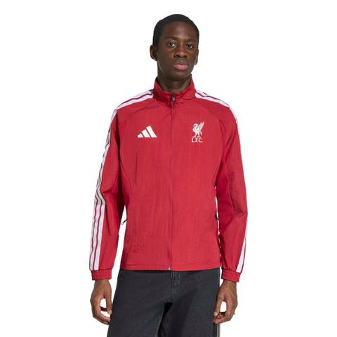Men's adidas  Red Liverpool 2026 Full-Zip Anthem Jacket