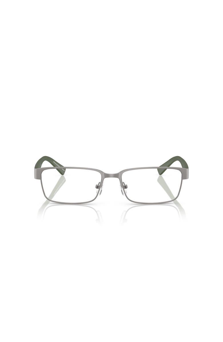 Armani Exchange 54mm Rectangle optical glasses, Alternate, color, Grey