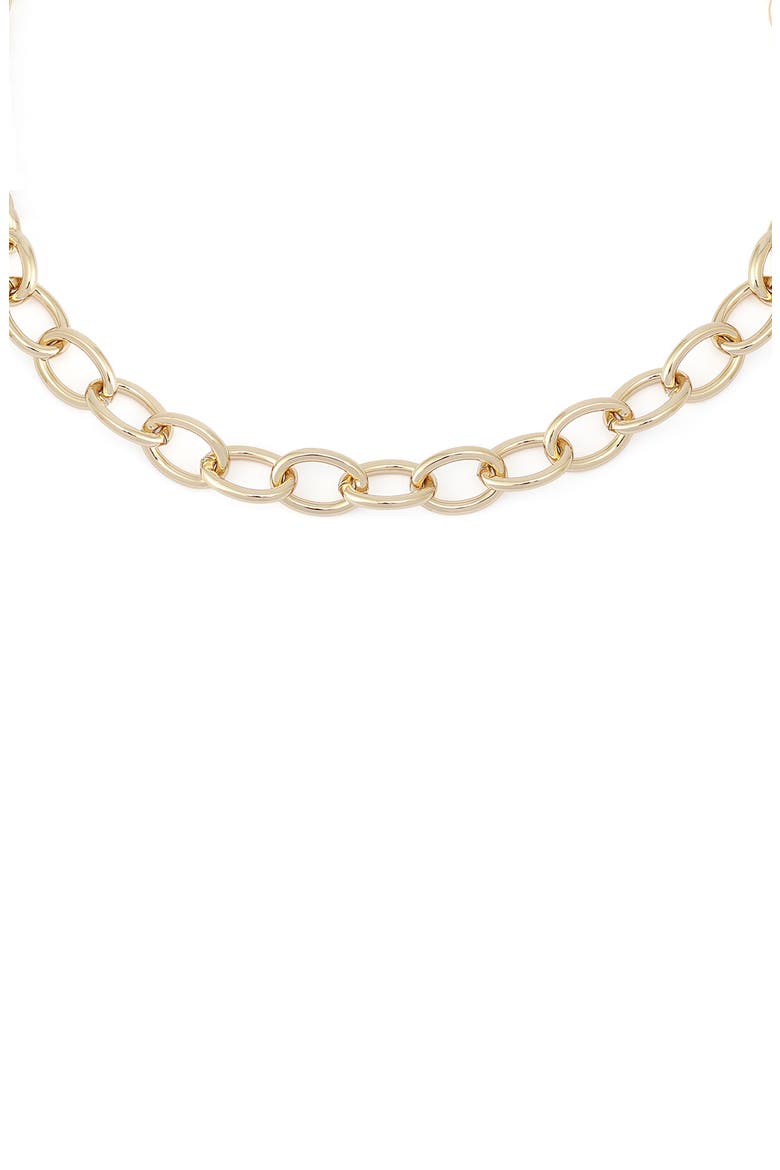 Mixed Link Chain Necklace, Alternate, color, SHINY GOLD