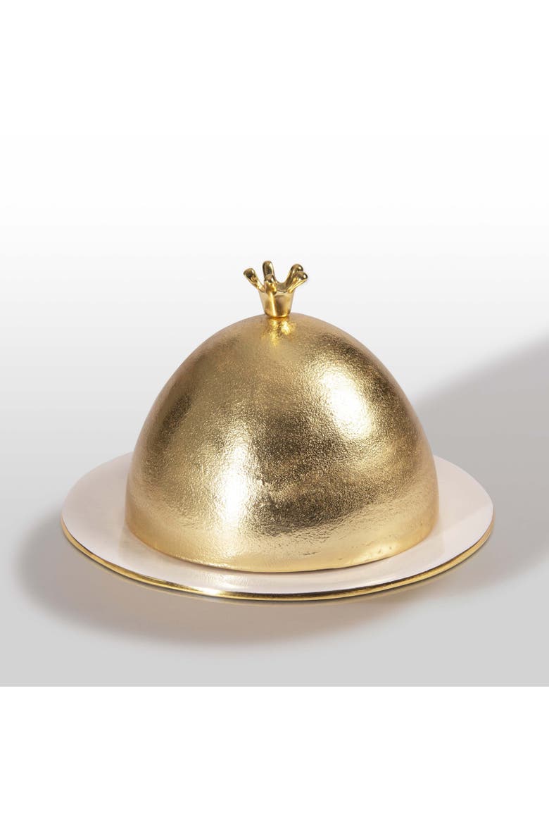 "Elegance Is A Matter Of Personality" Jean Paul Gaultier - Large Platter with Quote, Alternate, color, White