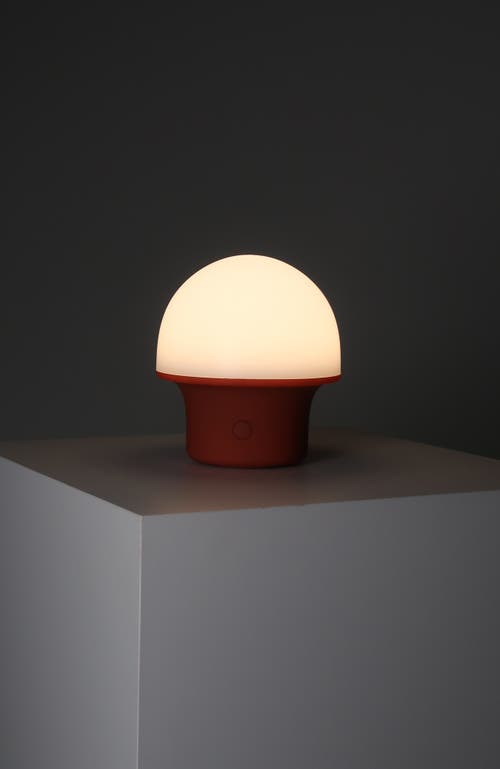 Brightech Portobello 6.6' Indoor/outdoor Usb-c Rechargeable Portable Led Table Lamp With 3-way Dimme In Burnt Orange