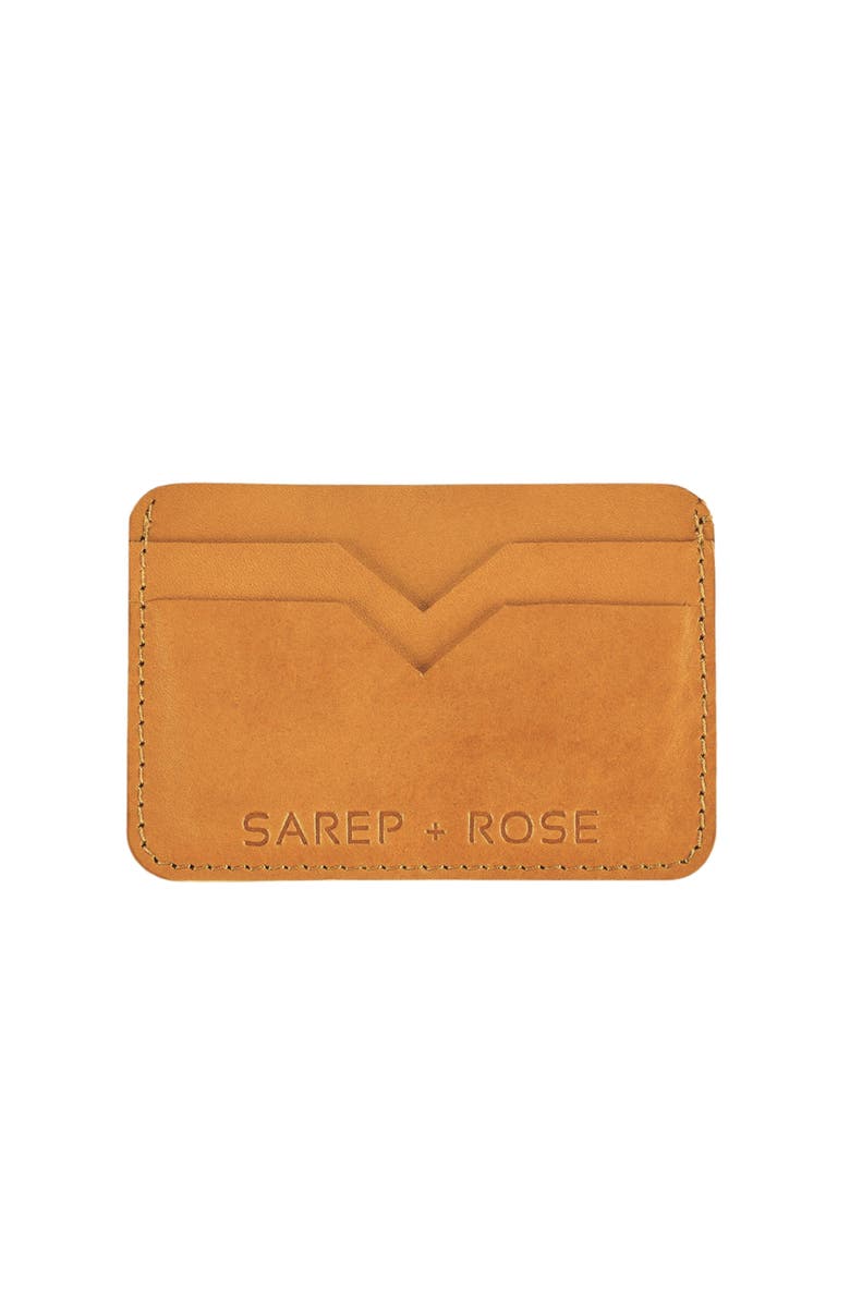 Sarep + Rose 5 compartment card holder wallet, Main, color, Camel