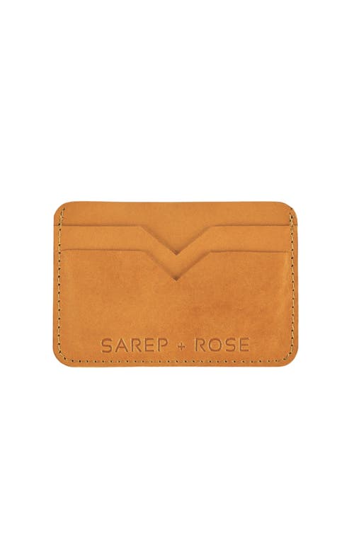 Sarep + Rose 5 compartment card holder wallet in Camel  product