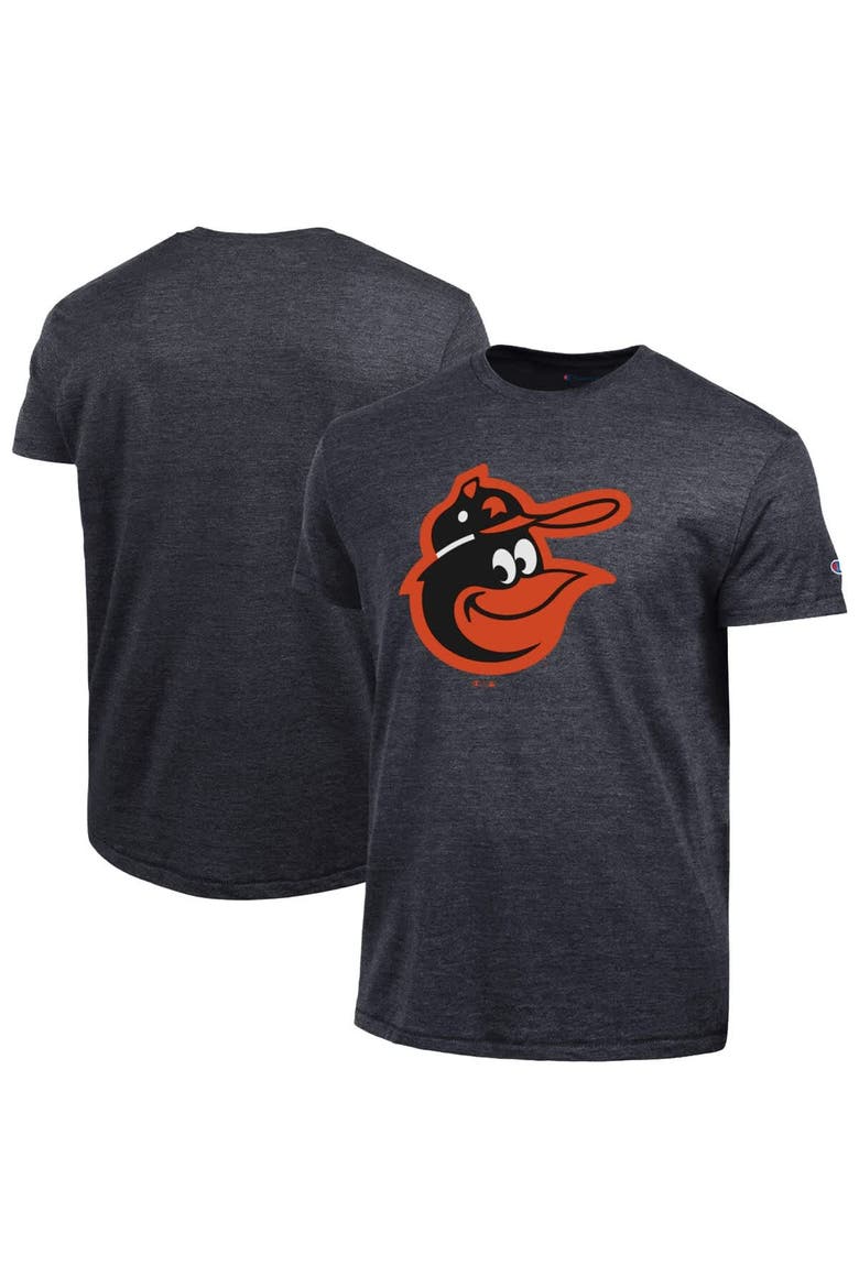 Men's Champion  Black Baltimore Orioles Cooperstown Logo Tri-Blend T-Shirt, Main, color, Black