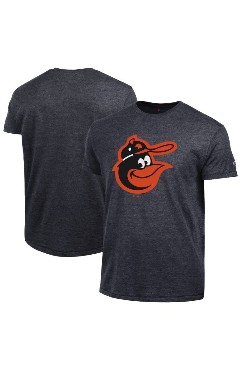 Champion Men's Champion Black Baltimore Orioles Cooperstown Logo Tri-Blend T-Shirt, Main, color, Black