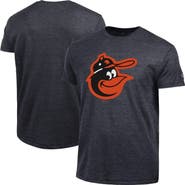 Champion Men's Champion Black Baltimore Orioles Cooperstown Logo Tri-Blend T-Shirt