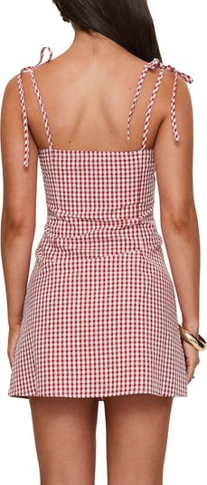 Burkes Gingham Minidress