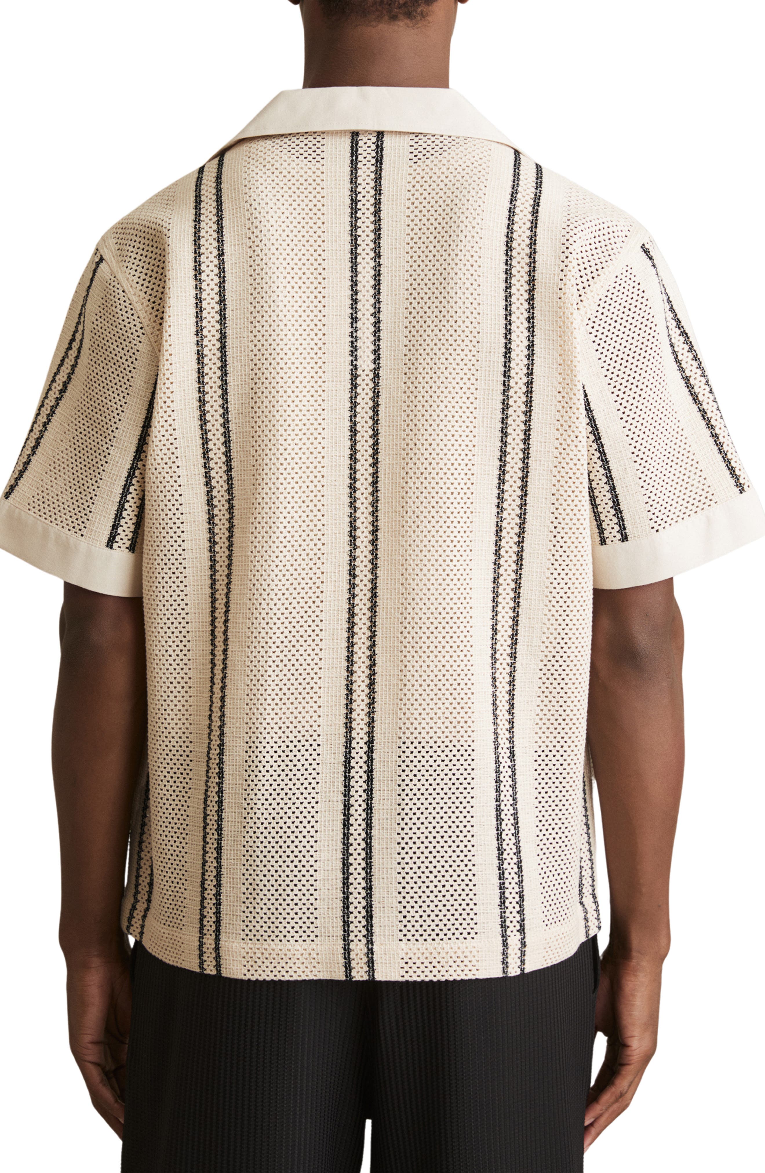 Opal Open Knit Camp Shirt - image 2