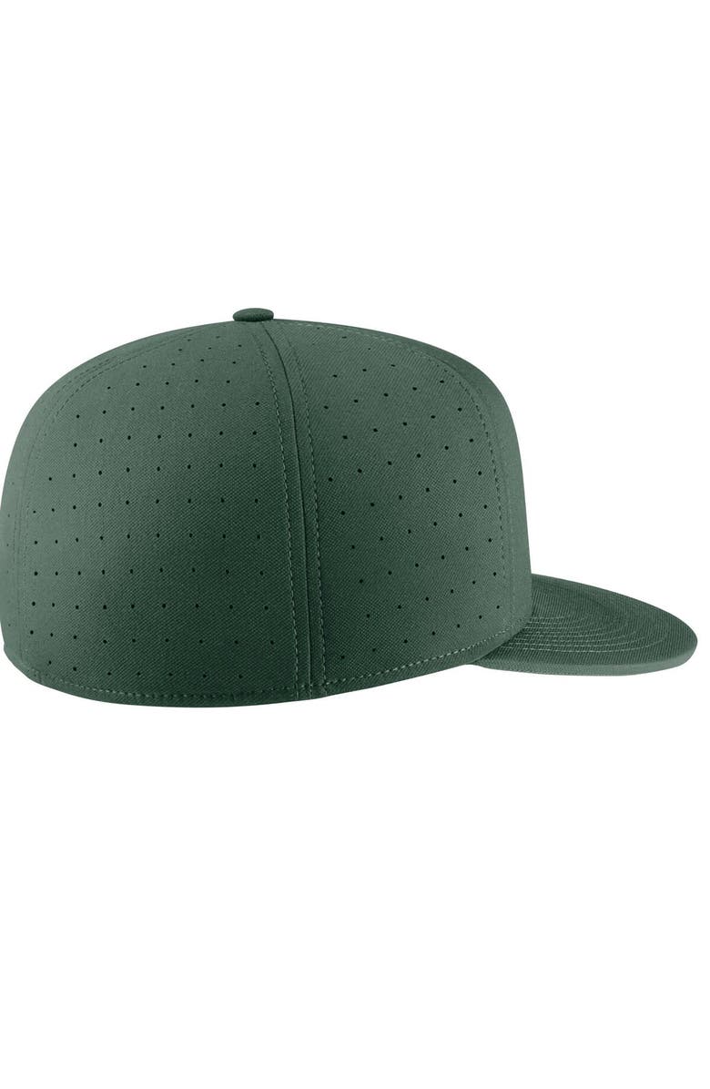 Nike Men's Nike Green Michigan State Spartans Aero True Baseball Performance Fitted Hat, Alternate, color,