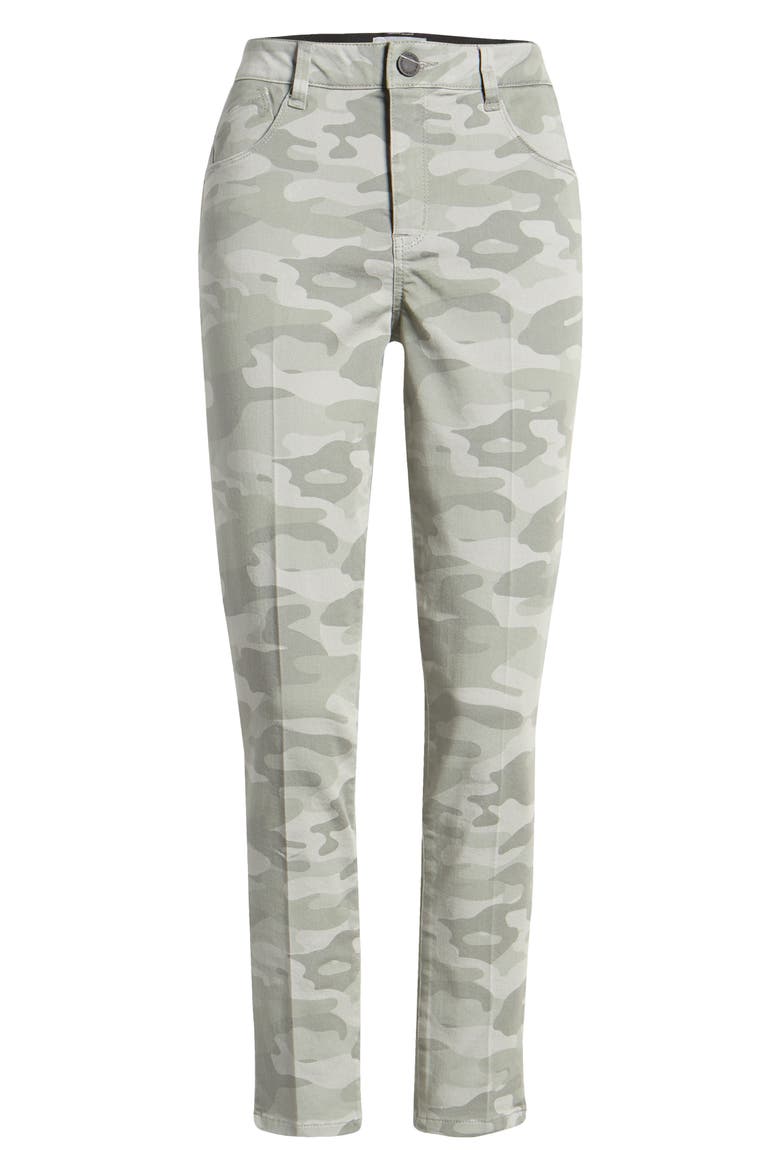 'Ab'Solution High Waist Camo Ankle Pants, Alternate, color, STORMY SAGE