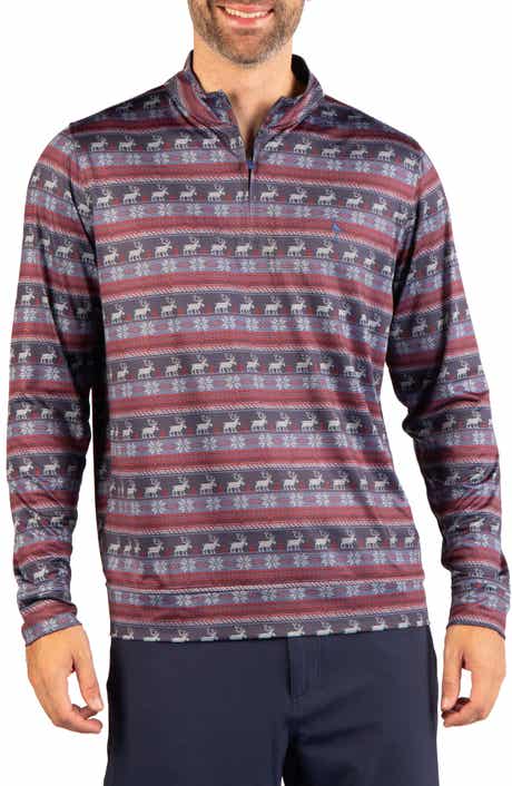 Holiday Reindeer Performance Quarter Zip Top