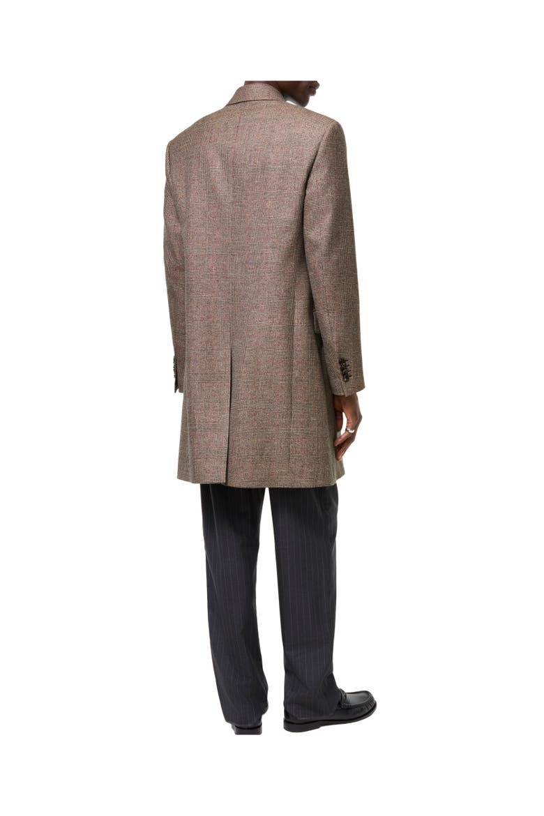 Wool Linen Blend Denbury Tailored Coat, Alternate, color, Soap beige/brown