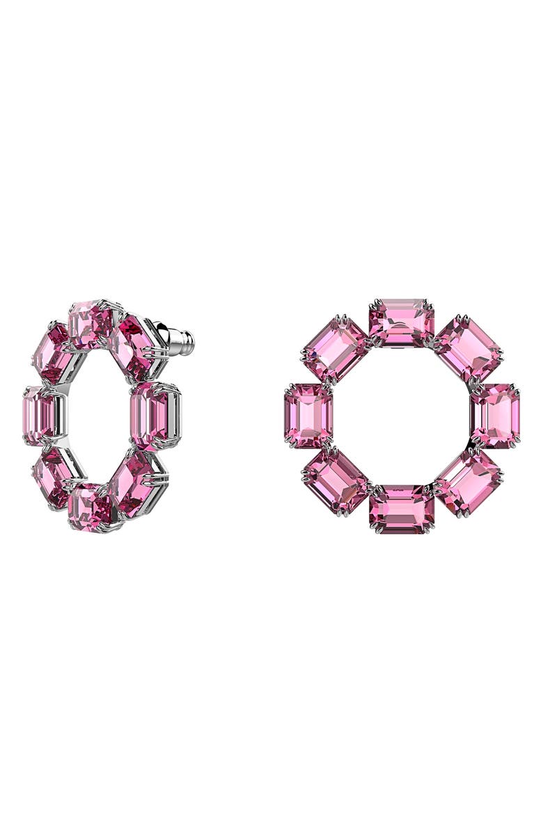 Swarovski Millenia Frontal Hoop Earrings, Alternate, color, 