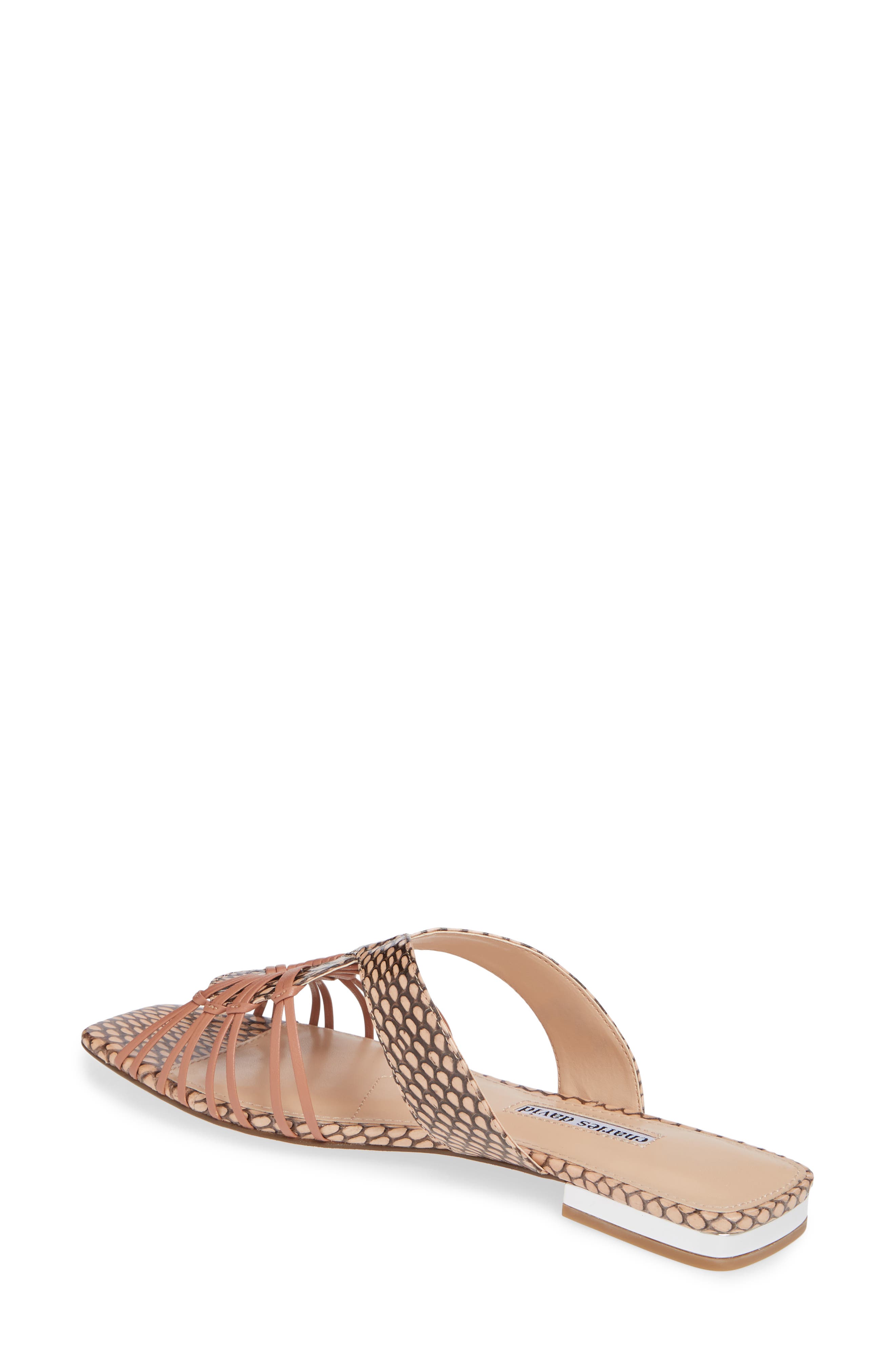 Silvy Sandal, Alternate, color, PETAL SNAKE PRINT LEATHER