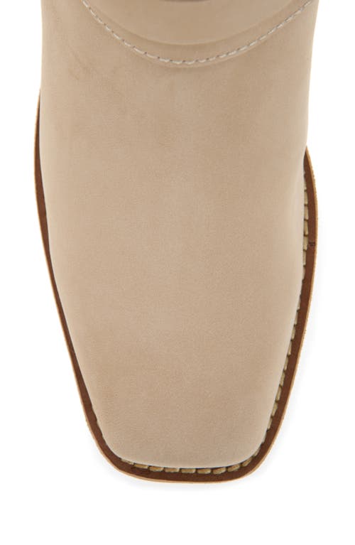 Jeffrey Campbell Waylon Western Boot In Ivory Nubuck