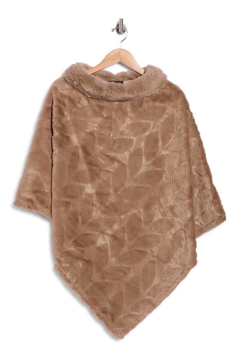 Cowl Neck Poncho, Alternate, color, TAUPE
