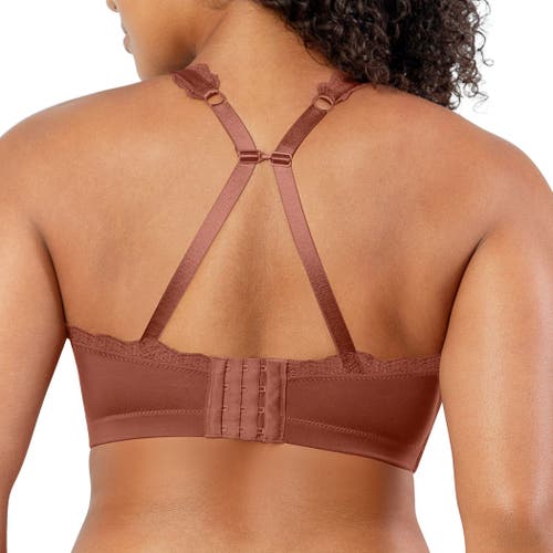 Parfait Dalis Wire-free Bralette In Brown